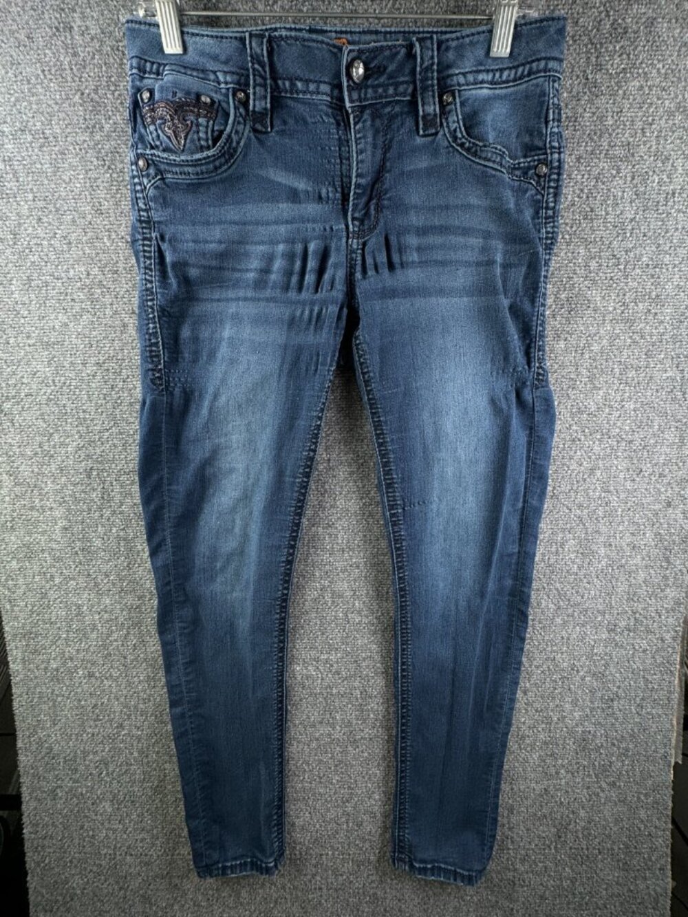 Rock Revival Betty Easy Ankle Skinny Jeans Size 28 Urban Rockabilly Denim ***
